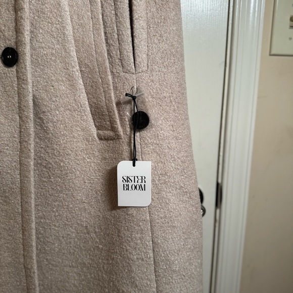 Winter Casual Poncho Double Breasted Stand Collar Wool Blend Cape Cloak Coat M - Picture 8 of 13